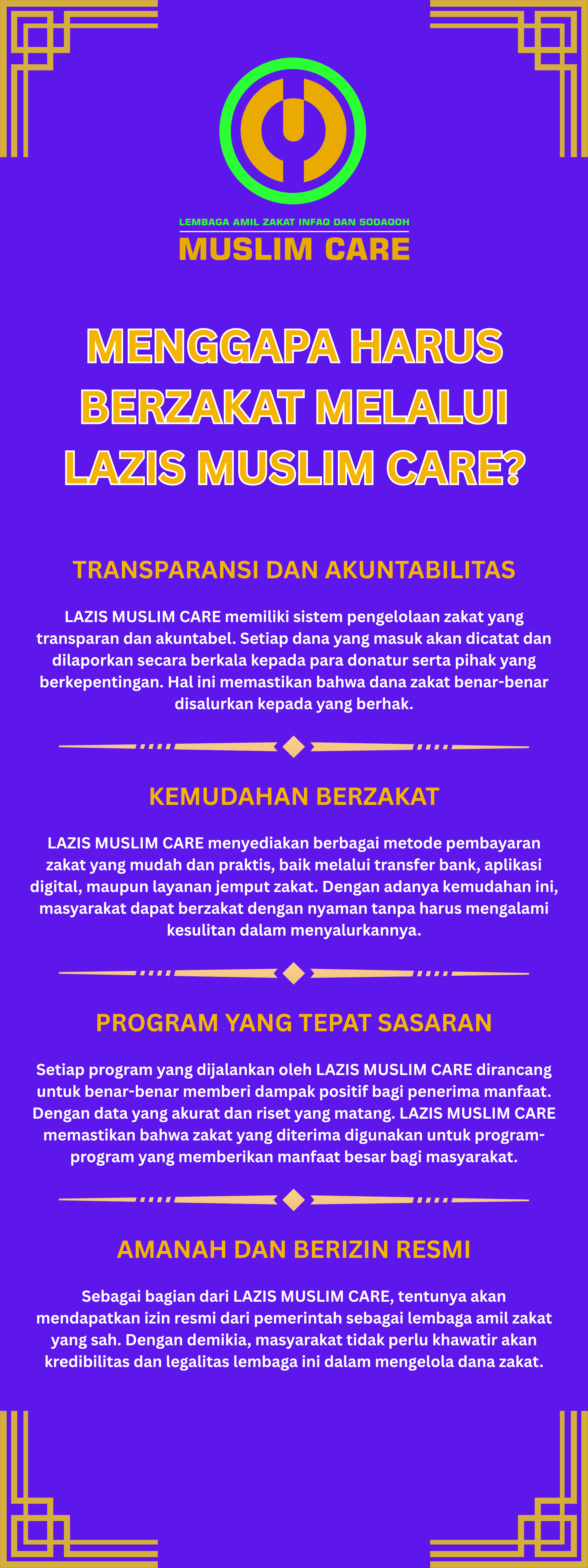 Informasi zakat Muslim Care